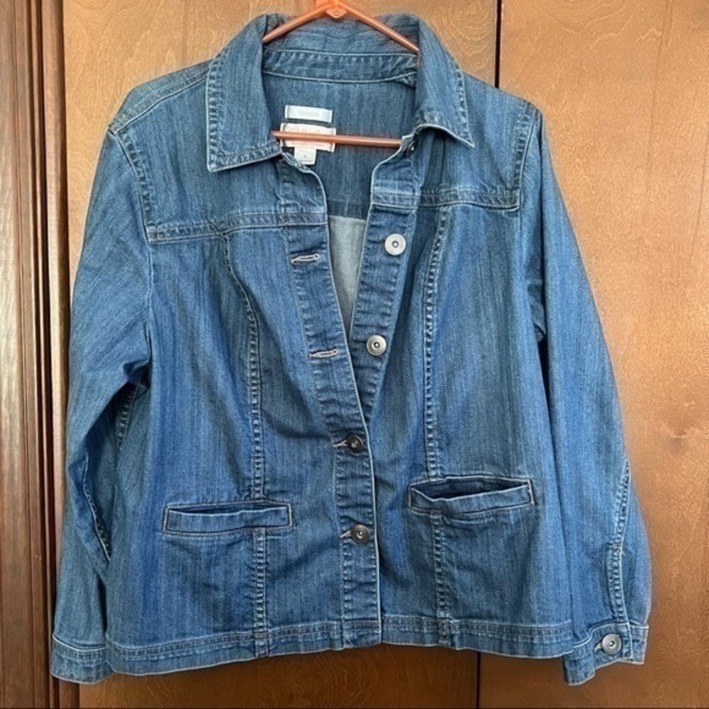 CJ Banks Stretch Jean Jacket Size X (14W) for Christopher & Banks